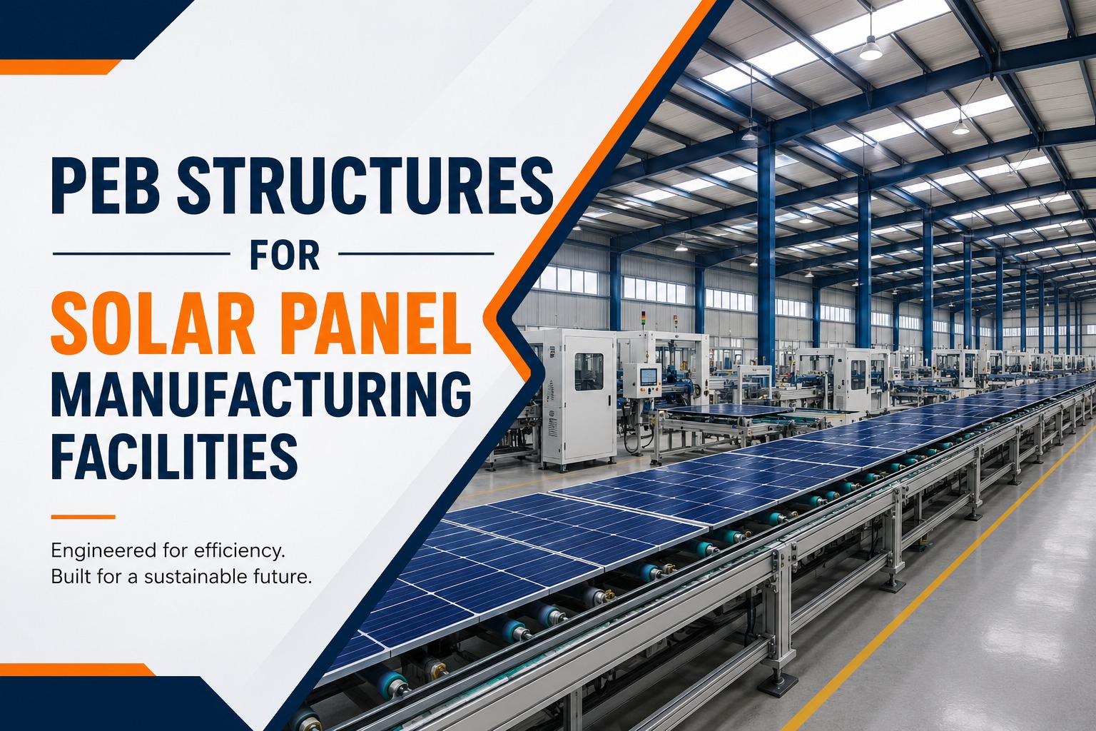 PEB Structures for Solar Panel Manufacturing Facilities